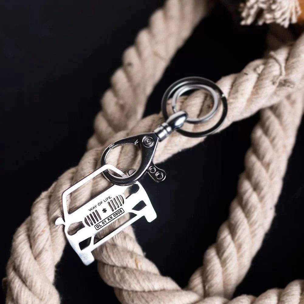 Maruti Suzuki S-Cross Keychain-Front View / Silver