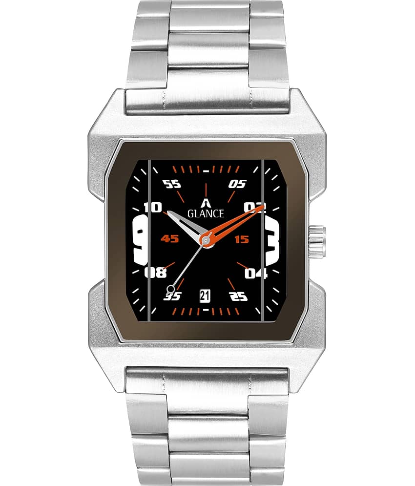 Aglance Silver Stainless Steel Analog Men's Watch