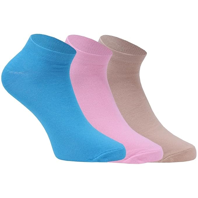 USOXO Men And Women's Plain Ankle Length Socks Multicolor 1