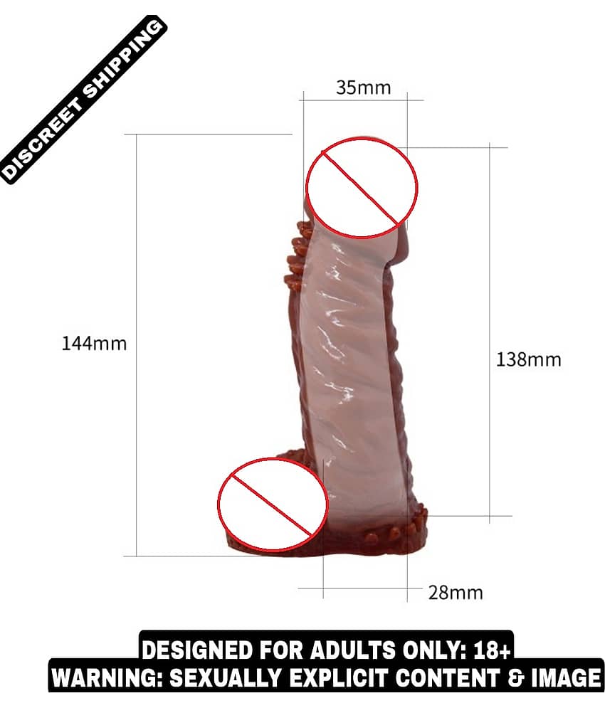KAMAHOUSE Baile 5.5 Wolftooth Cyber-skin Penis Sleeve Washable & Reusable Delay & Extra Time Penis Sleeve For Men