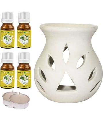 Peepalcomm Ceramic Aroma Oils & Diffusers Set - Pack of 7