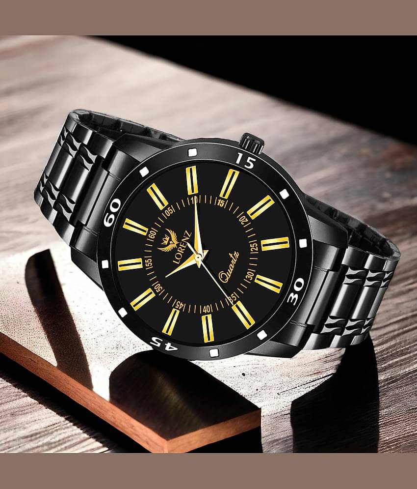 Lorenz Black Stainless Steel Analog Men's Watch