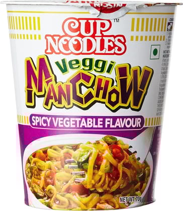 Nissin Cup Noodles - Veggi manchow, 70 g Cup