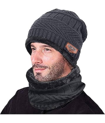 Zacharias Gray Wool Caps