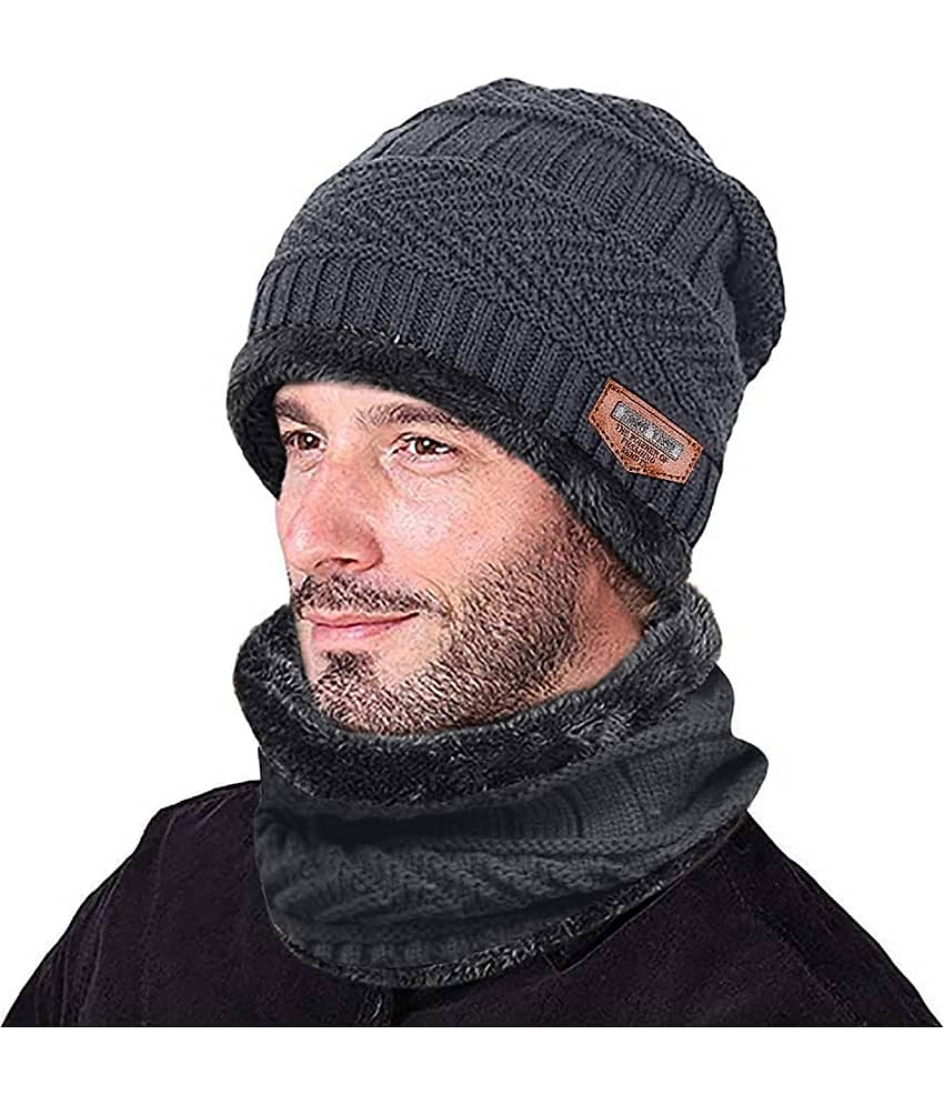 Zacharias Gray Wool Caps