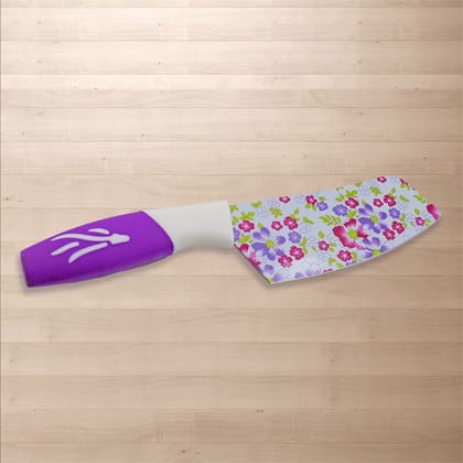 Colorful Designer Stainless Steel Chef Kitchen Knife,  Unique Liquid Marble Sharp Kitchen Knives With Card Packing- Scratch Resistant And Anti Rust Knives For Kitchen 9 Inch (1 Pc)