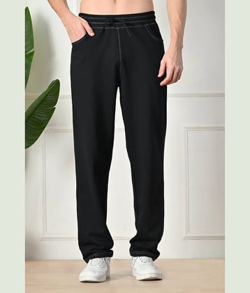 Glito Black Cotton Blend Men's Trackpants ( Pack of 1 )