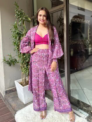 Pretty In Pink Shrug Set-S