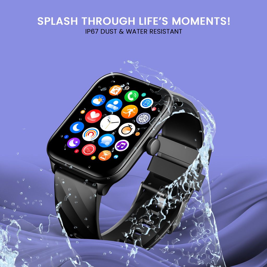 CELLECOR M5 Plus 2.01" IPS HD Display | 700 NITS | BT-Calling | AOD | IP67 | BT v5.4| Smartwatch - Black