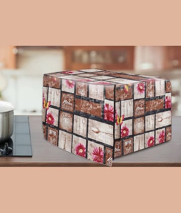 E-Retailer Single PVC Brown Microwave Oven Cover - 20-22L
