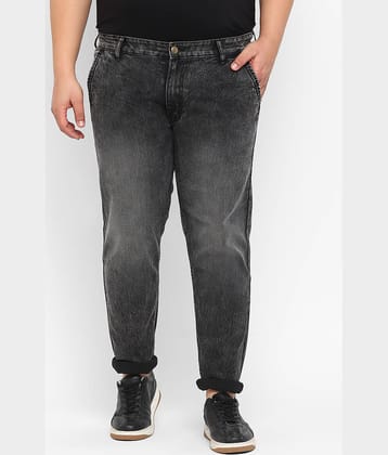 Urbano Plus Regular Fit Washed Men's Jeans - Black ( Pack of 1 )
