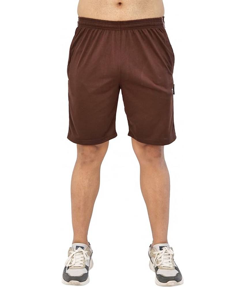 TF Brown Cotton Blend Men's Shorts ( Pack of 1 )