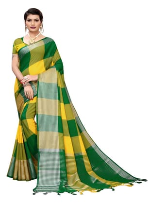 Generic Women's Cotton Saree (Multi Color, 5 - 6 Mtrs)