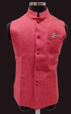 Mens Gajeri Plain Waistcoat-WC-536 / Gajeri / 42