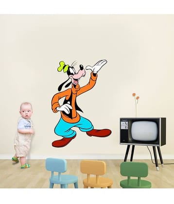 Decor Villa Dancing koko PVC Vinyl Multicolour Wall Stickers