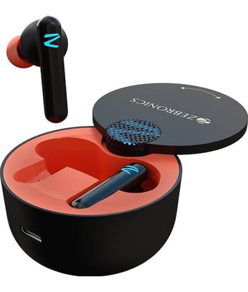 Zebronics Sound Bomb G1 Bluetooth True Wireless (TWS) In Ear 4 Hours Playback Powerfull bass IPX5(Splash & Sweat Proof) Black