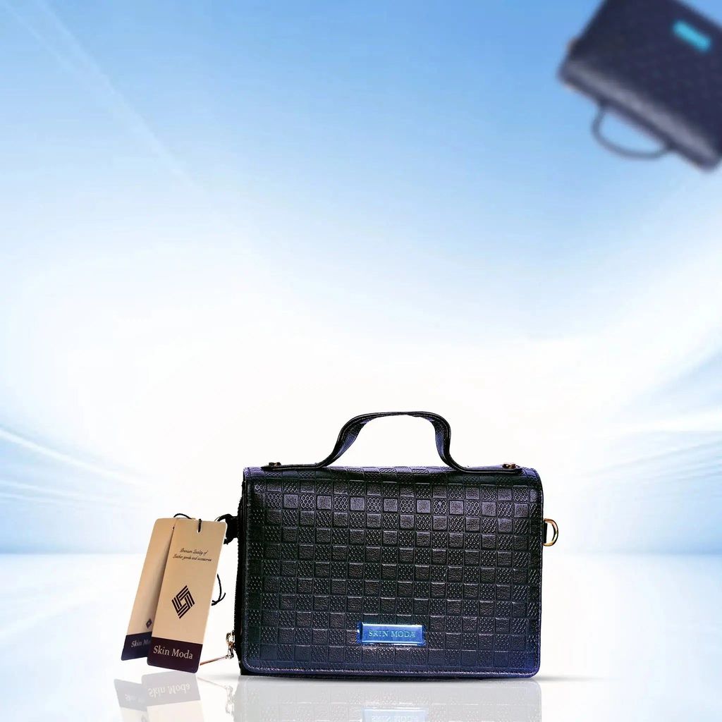 Stand out with this Super Embossed Bricks Print Leather Bag Handbag for Women