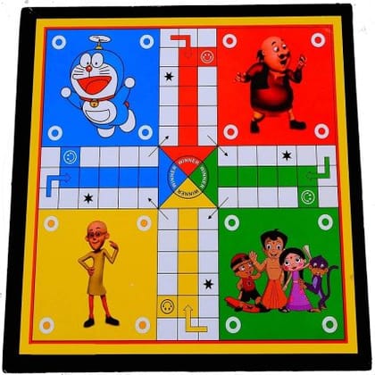 Ludo with Chess 2 in 1 Board Games with Coins Set Strategy Family Funtime ( 12 x 12 Inches)