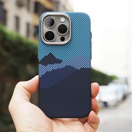 iPhone Series Carbon Fiber Attractive Case With Camera Bumper-iPhone 13 Pro Max