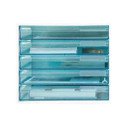 Lit El File Cabinet With 5 Drawers (Choose Colour)-WHITE