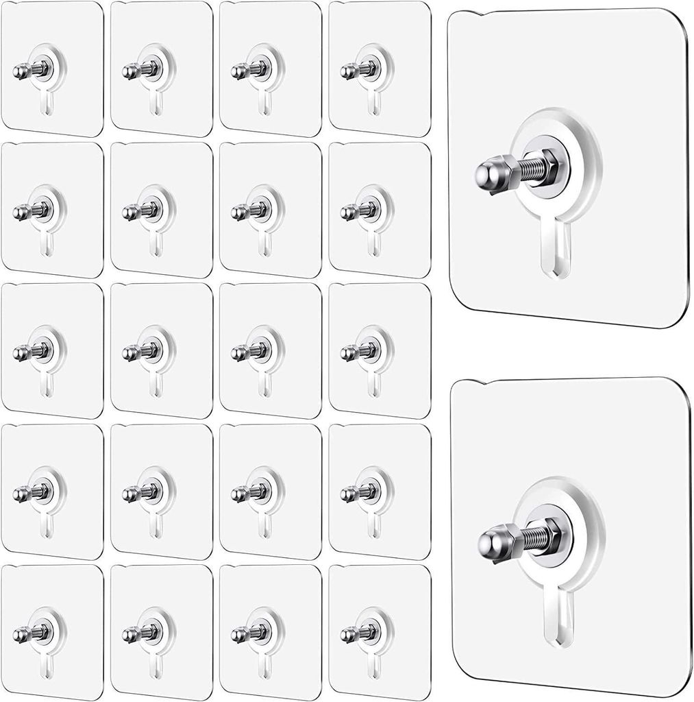Wall Mount Screw Hooks for Kitchen Bathroom Bedroom Living Room 10 Pcs - Hardware, Tools and Home Safety | Buy online on ZillyBuy