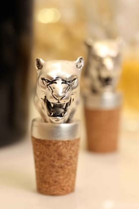 Panther Head Bottle Stopper