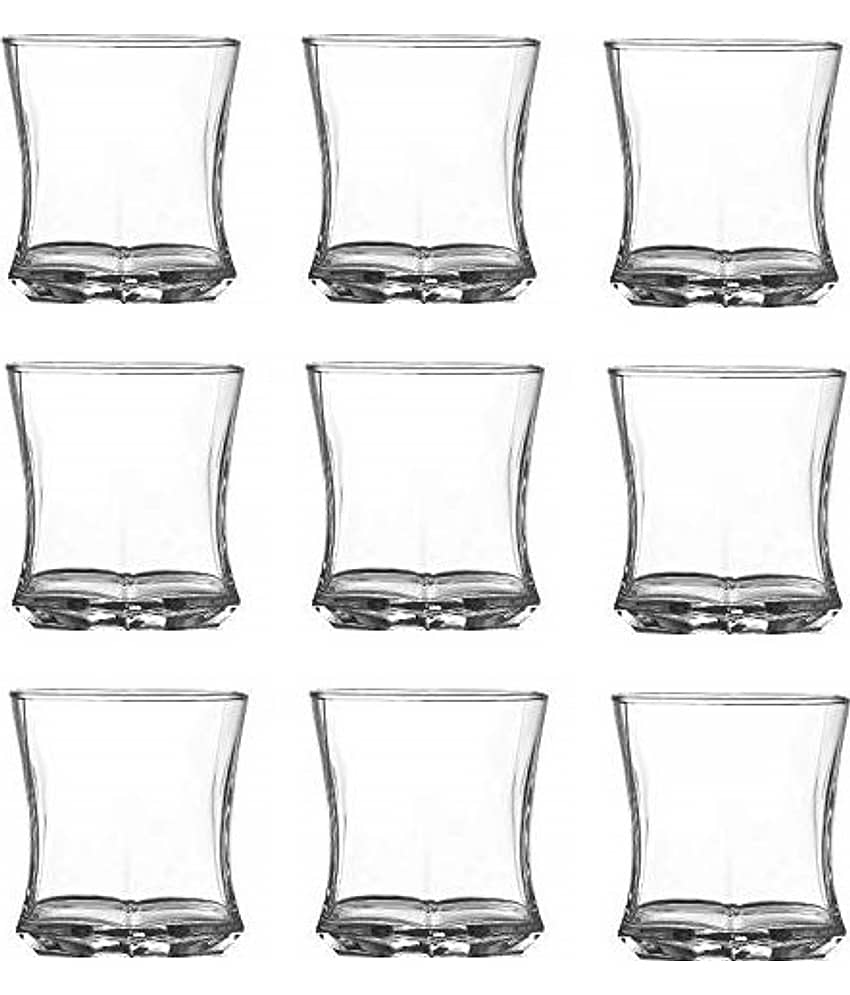 Afast Water/Juice  Glasses Set,  280 ML - (Pack Of 9)
