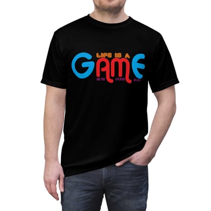 Premium Cotton T-Shirts with Bold Graphic DTF Prints (Color-Black, Size-L)