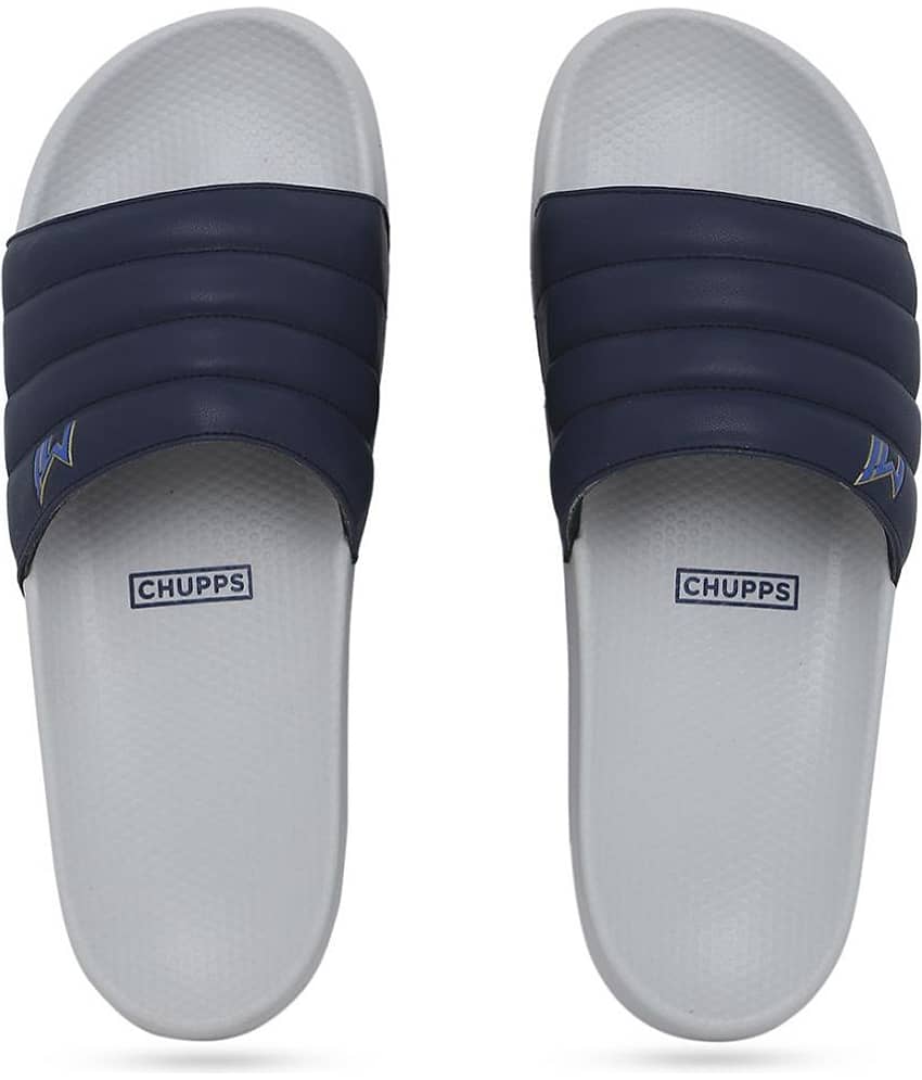 CHUPPS - Navy Blue Men's Slide Flip Flop