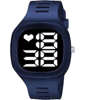 Renaissance Traders - Blue PU Digital Men's Watch