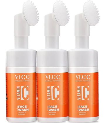 Vlcc Vitamin C Foaming Face Wash , 100Ml(Pack Of 3)