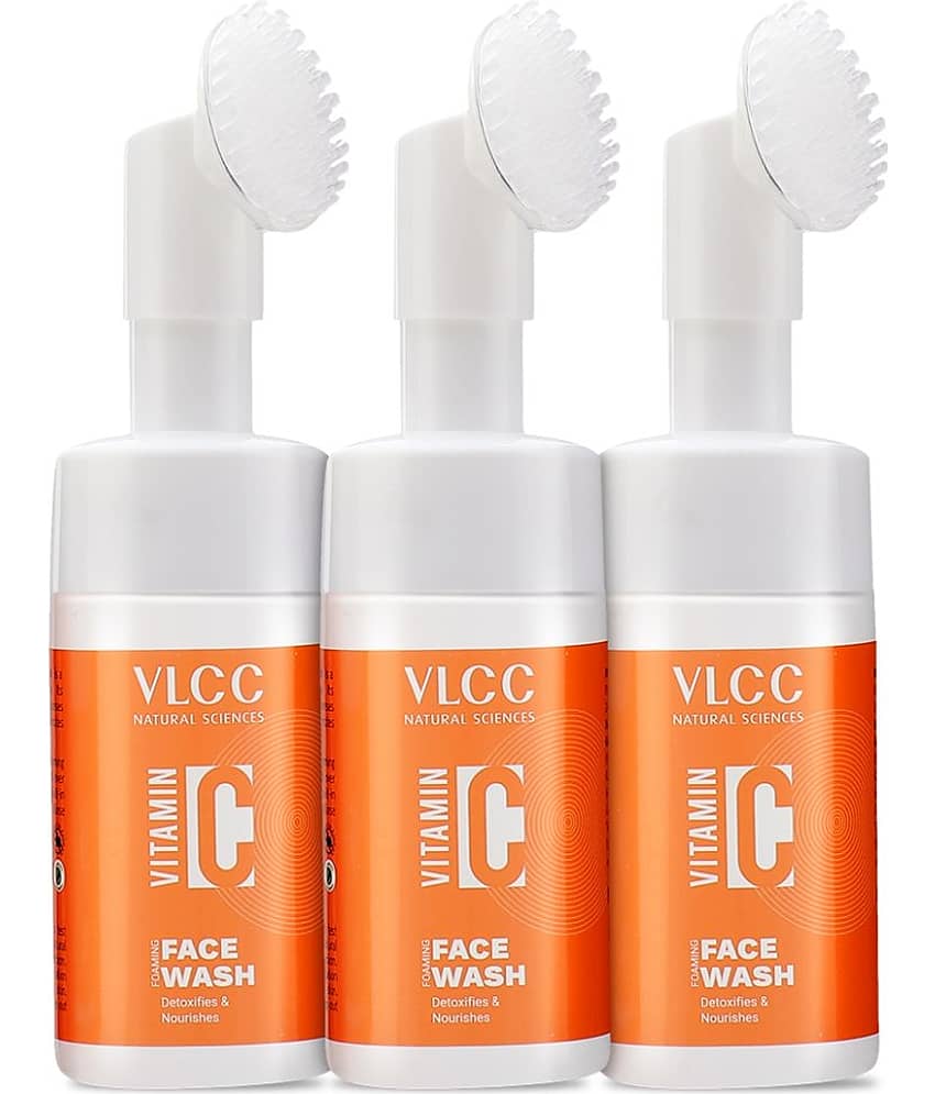 Vlcc Vitamin C Foaming Face Wash , 100Ml(Pack Of 3)