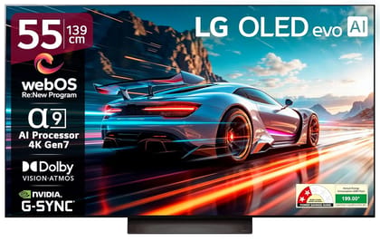 LG OLED evo 139 cm (55 Inch) 4K Smart TV (C5 Series, 2025 Model, Î±9 AI Processor Gen8, Dolby Vision &amp; Atmos, FILMMAKER MODEâ„¢)