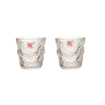 RK ICE Frost Diamond Crystal Clear Design All Purpose Glass Set Bar Glass for Drinking Bourbon, Whisky, Juice Scotch, Cocktails, Cold Drinks (Pack of 2,300Ml)