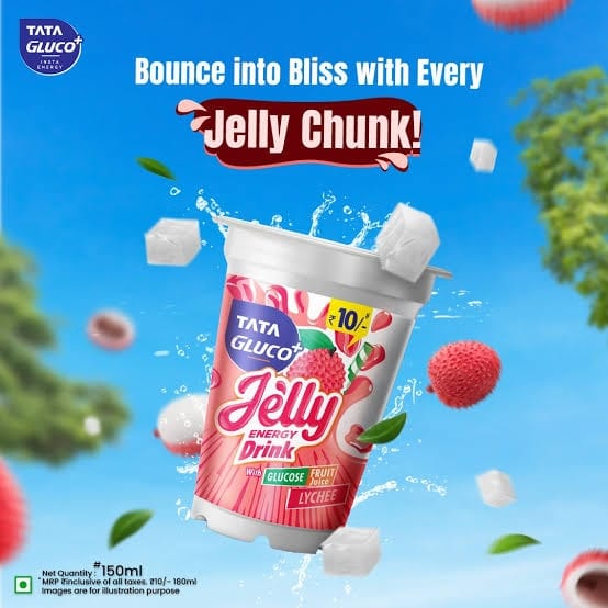 Tata Gluco + Jelly Energy Drink Litchee 150 ml