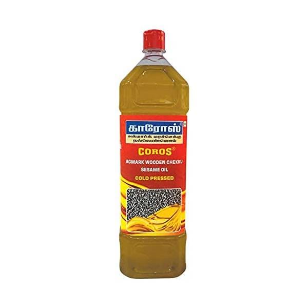 Coros (Wooden Chekku-Cold Pressed)  Sesame Oil 2 Ltr