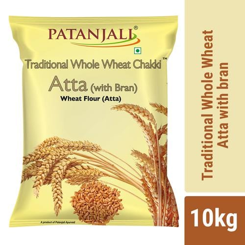 Patanjali Whole Wheat Chakki Atta 10 Kg