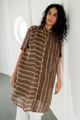 Rosewood Bandhej Tunic-S