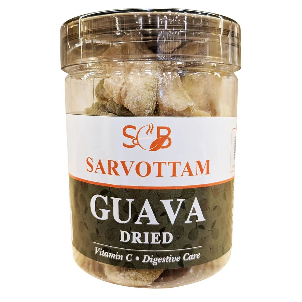 Sarvottam Premium Dried Guava Slices 250g Box | Naturally Sweet & Tangy | Rich in Vitamin C | Healthy Fiber Snack | Tasty Tropical Dry Fruit
