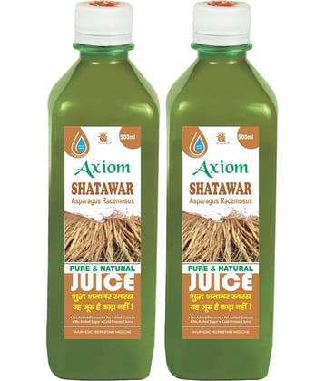 Axiom Satawar Swaras 500ml (Pack of 2)|100% Natural WHO-GLP,GMP,ISO Certified Product