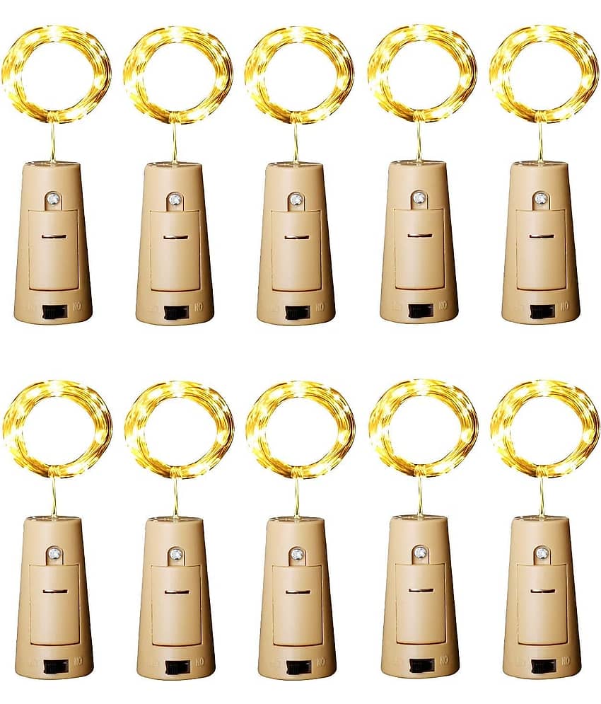 PRANSUNITA Other LED 10 Pack Fairy / String Lights Waterproof Battery ( Pack of 10 )