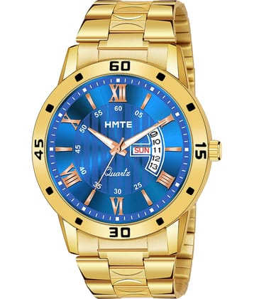 HMTe - Gold Metal Analog Men's Watch