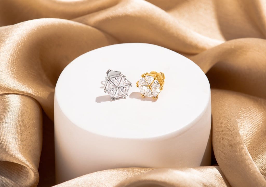 Triad Hexagon Men's Stud (1 Pc Only)