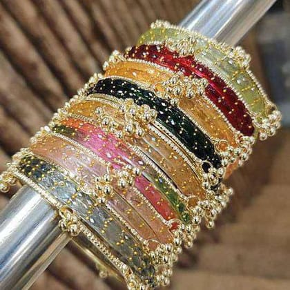 Premium Viral Kashmiri Bangles for Women Gold Festive Occasion