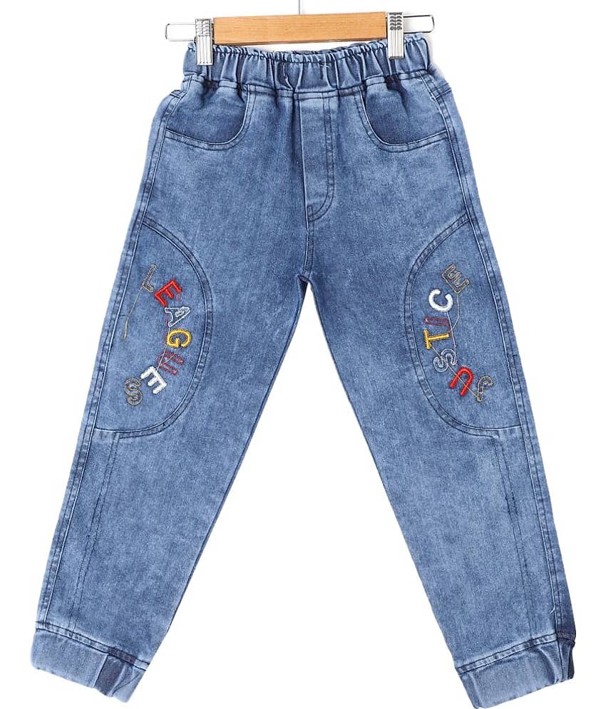 Cremlin Clothing Pack of 1 Boys Cotton Blend Trackpant ( Blue )