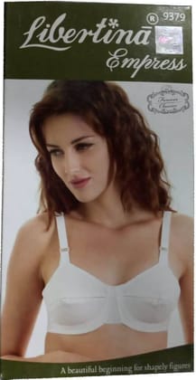 Libertina Pack of 2 Empress White Women's Cotton Non Padded Non-Wired Regular Bra-36B