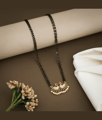 Harsha Creation Golden Mangalsutra ( Pack of 1 )