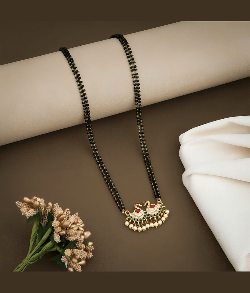 Harsha Creation Golden Mangalsutra ( Pack of 1 )