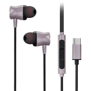 Digimate Drumbeat Wired C-Type Earphones with Built-in Mic  Bass Boosted Hands-Free Earphones