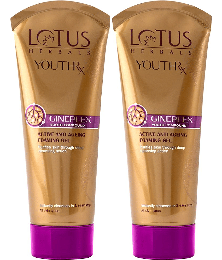 Lotus Herbals Youthrx Active Anti Ageing Foaminggel Face Wash100g ( Pack Of 2 )